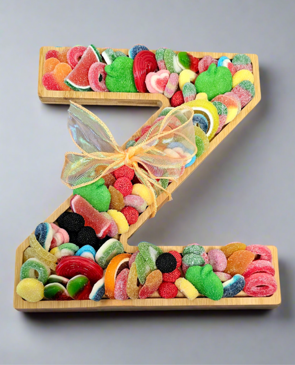 Custom Letter Gummy Candy Tray