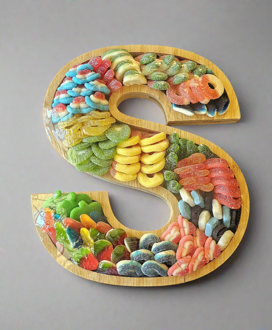 S Letter Gummy Candy Tray
