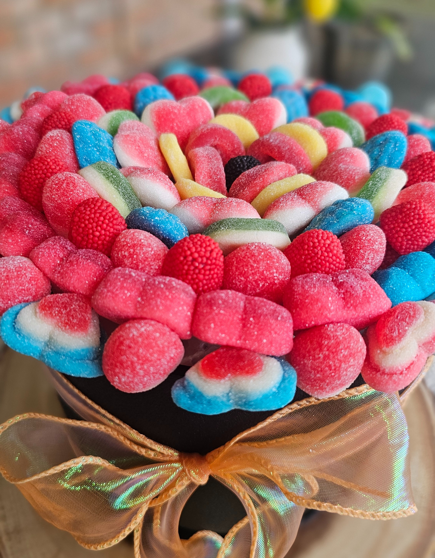 Rainbow Bloom Candy Gift Pot