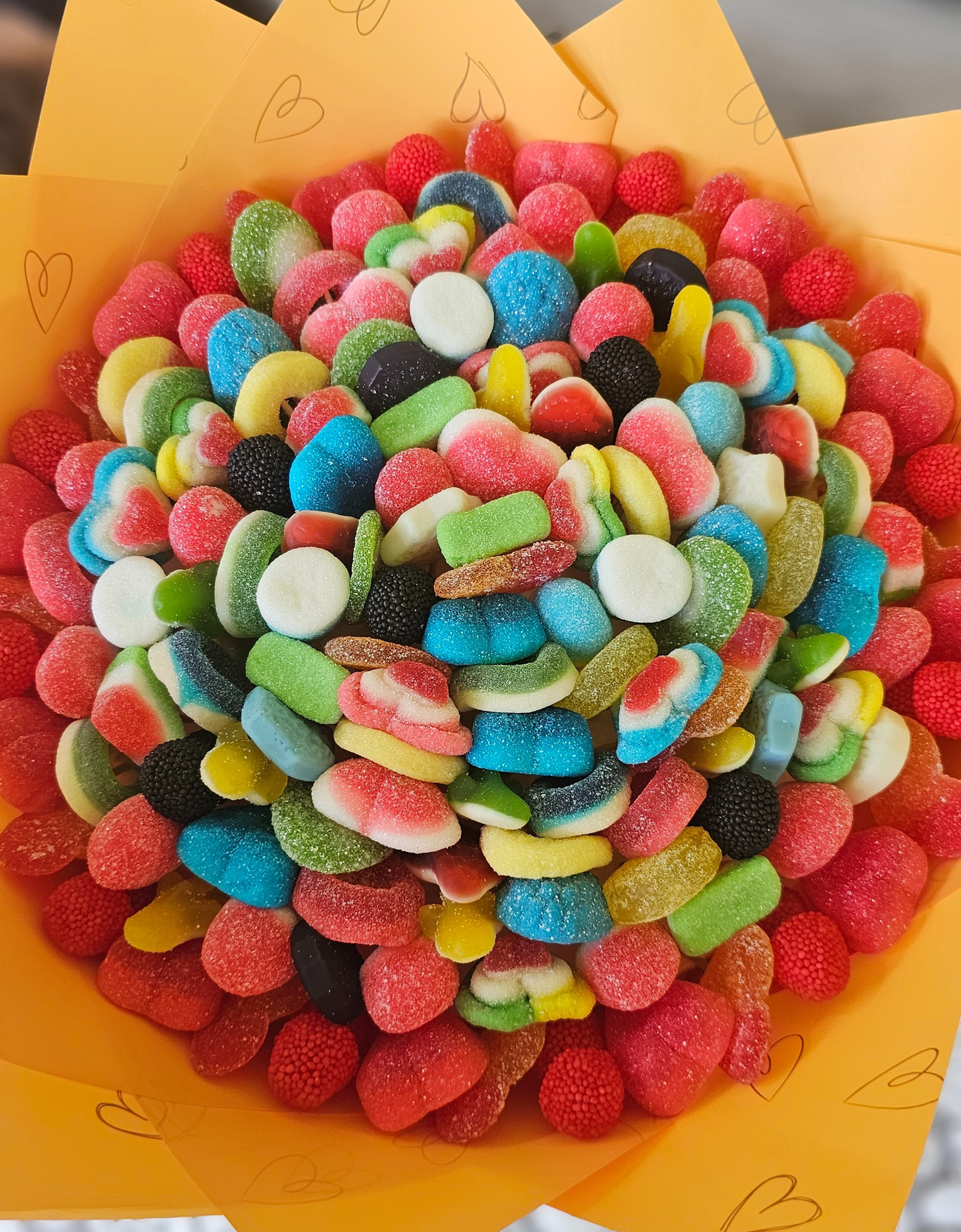 Sunburst Gummy Candy Bouquet
