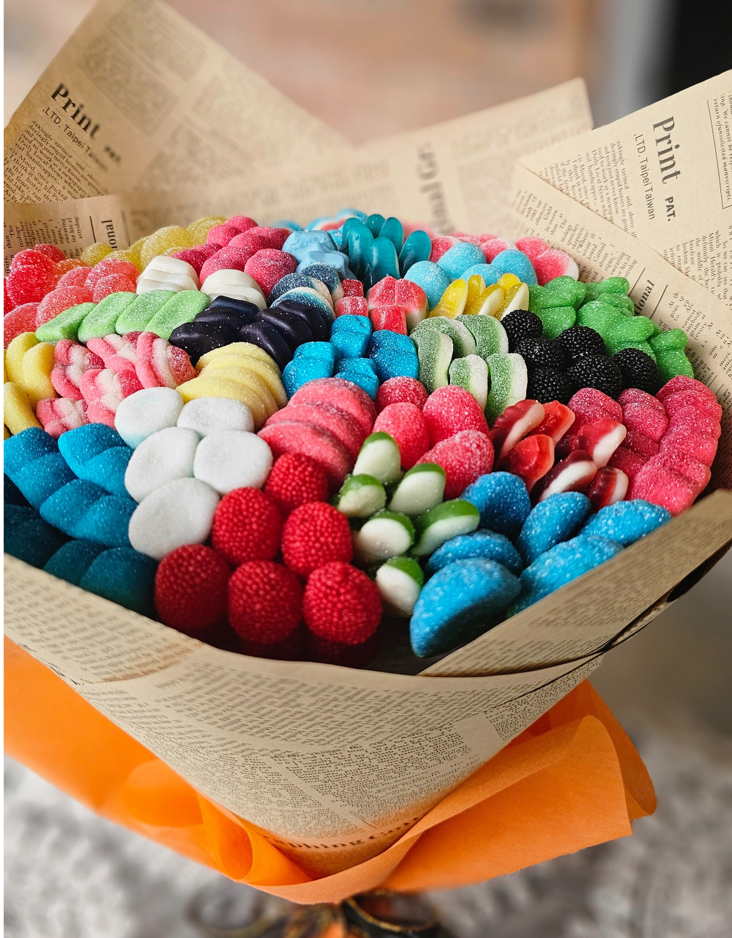 Checkered Candy Art Bouquet
