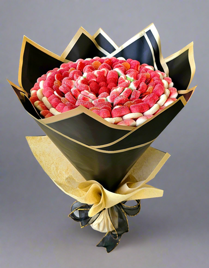 Crimson Gummy Candy Bouquet