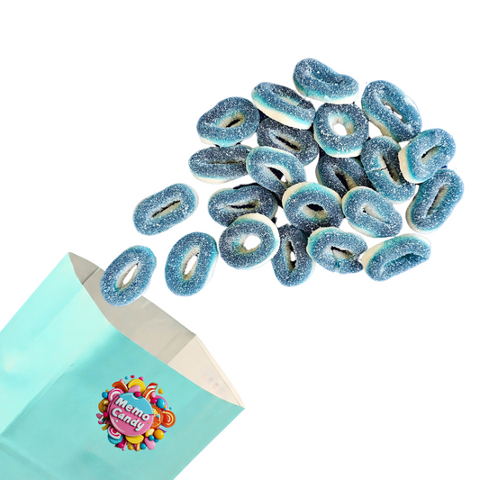 Gummy Blue Raspberry Rings (4oz)