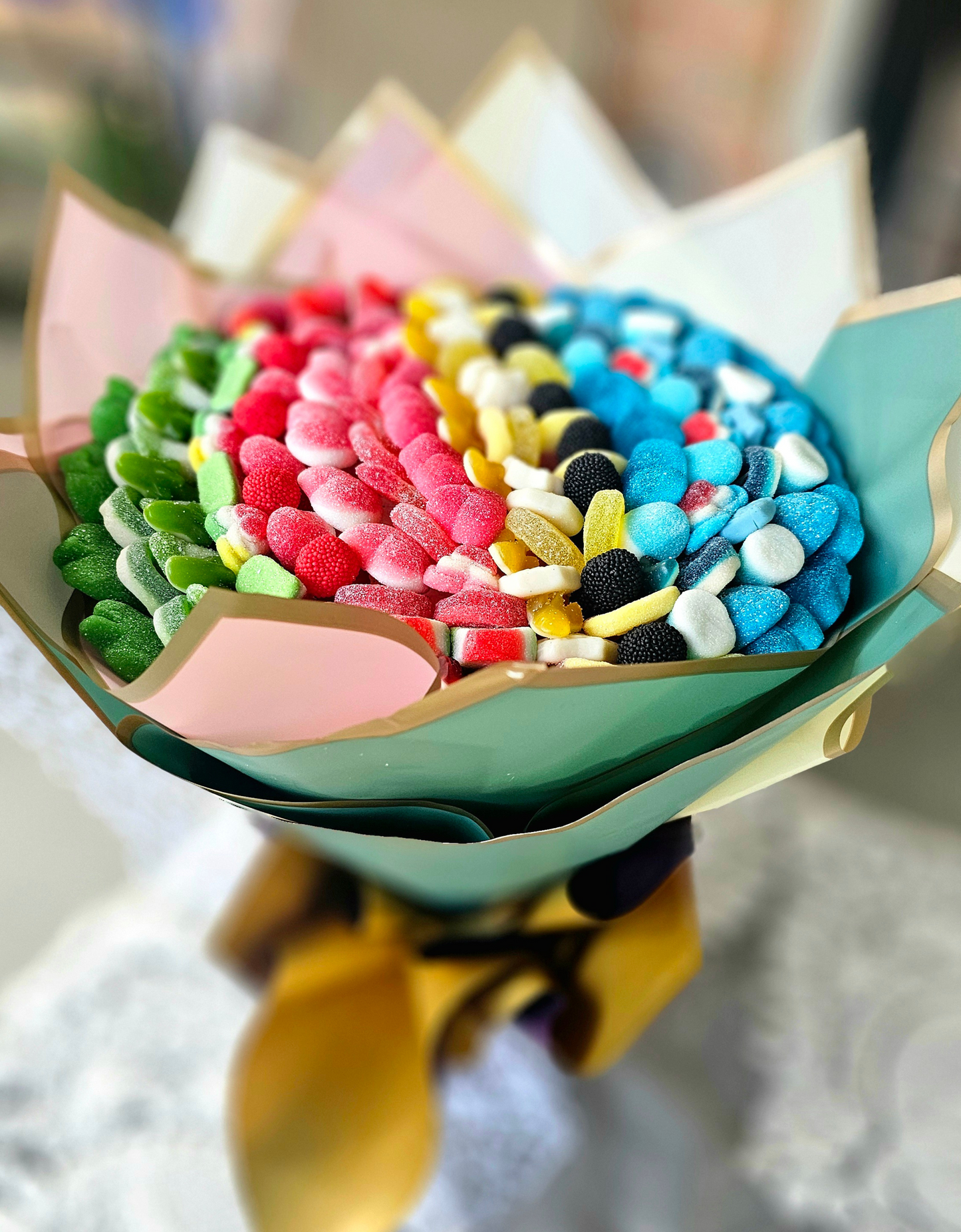 Rainbow Zing Gummy Candy Bouquet