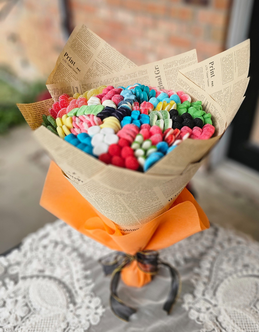Checkered Candy Art Bouquet