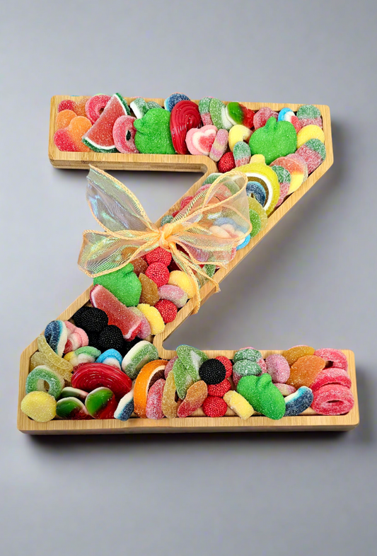 Custom Letter Gummy Candy Tray